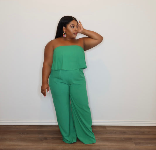 Need U Bad | Strapless Jumpsuit