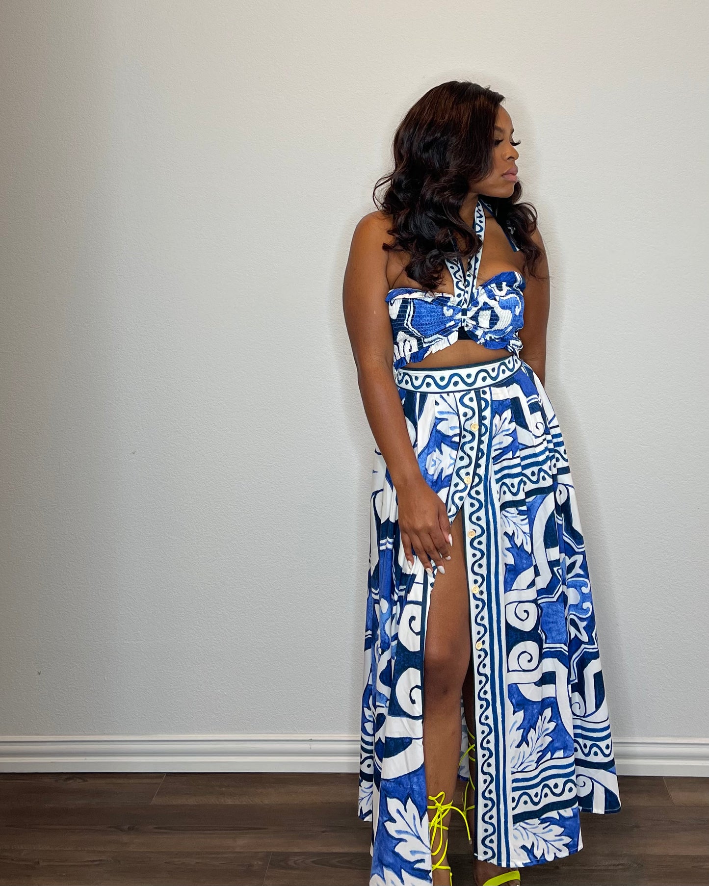 When I See U | Halter Top Skirt Set