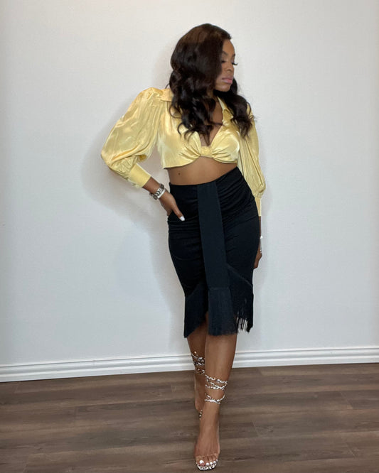 Come & Talk To Me | Fringe Skirt