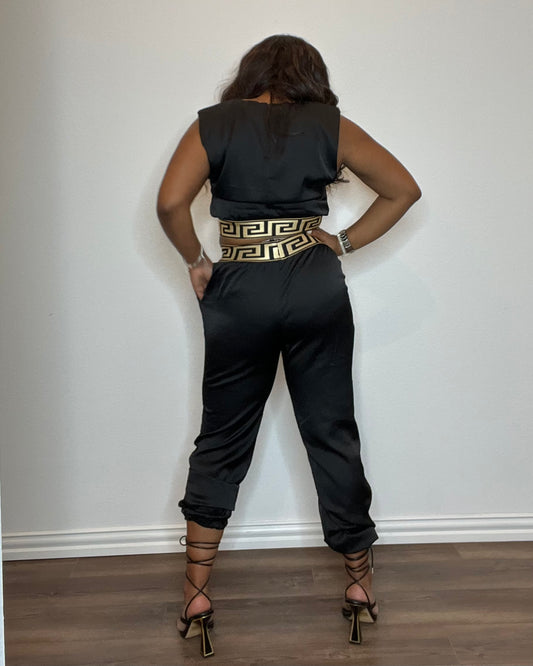 What's the 411?  | Satin Jogger Set