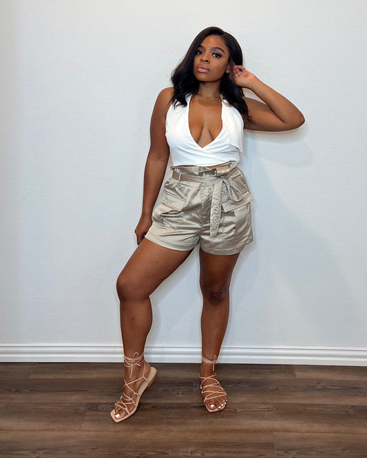 Must Be Nice | Halter Crop Top