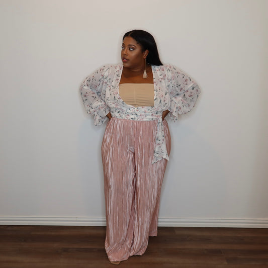 Teenage Love Affair | Floral Side Knot Top