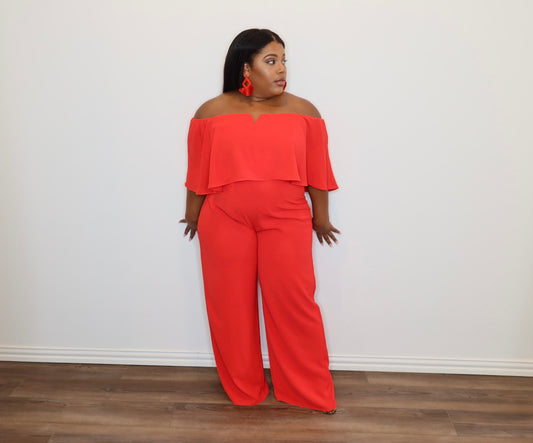 Fire We Make	| Off the Shoulder Jumpsuit