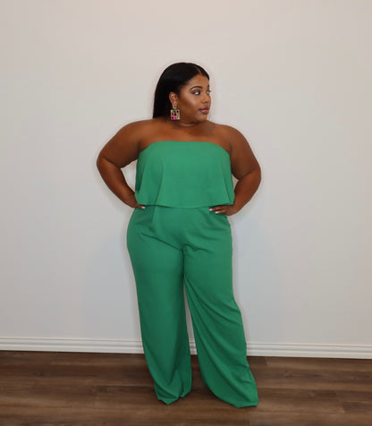 Need U Bad | Strapless Jumpsuit