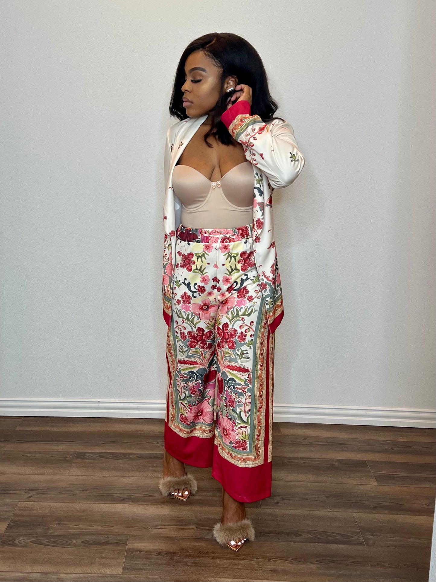 Every Kind of Way	| Kimono Multi Pattern Pant Set