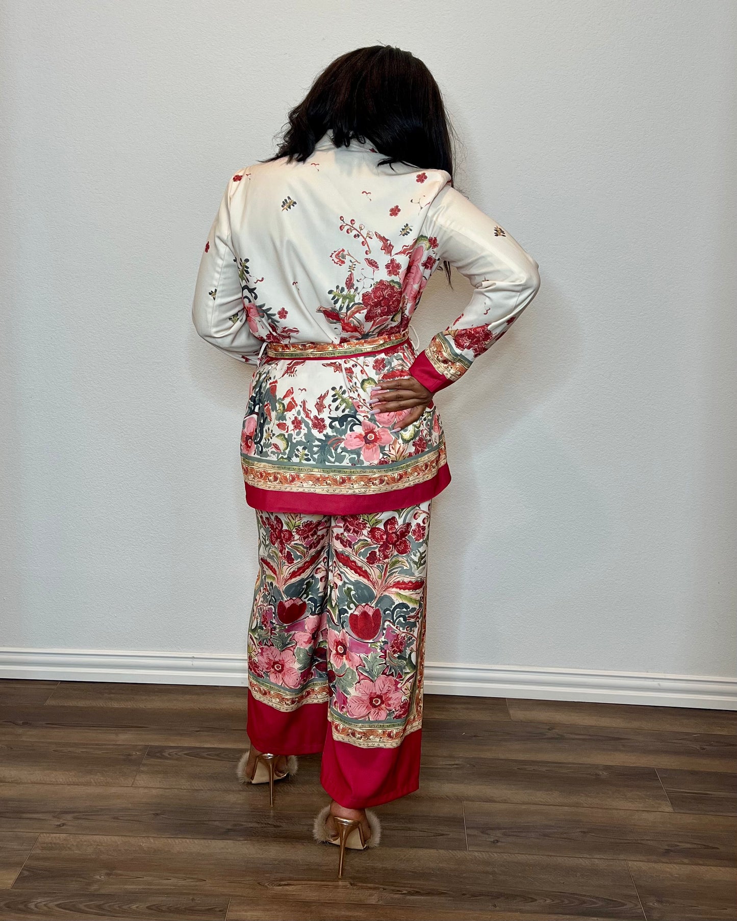 Every Kind of Way	| Kimono Multi Pattern Pant Set