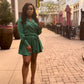 I Want You Around | Satin Wrap Dress
